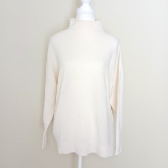 Aritzia Babaton Luxe Cashmere Kath Mockneck Pullover Sweater Size Small - Picture 3 of 9